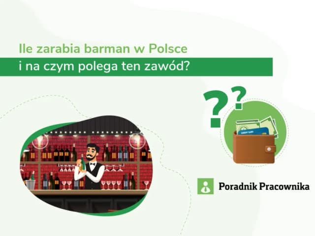 Ile zarabia barman w Polsce? Zaskakujące różnice w wynagrodzeniach